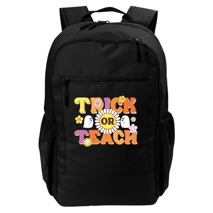 Retro Trick Or Teach Ghost Teacher Halloween Costume Daily Commute Backpack