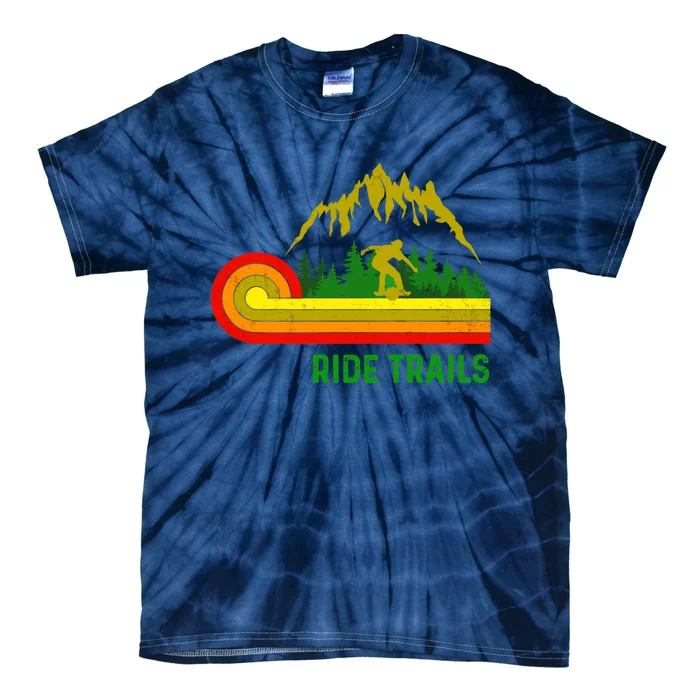 Ride Trails Onewheel Retro Vintage One Wheel float life Premium Tie-Dye T-Shirt