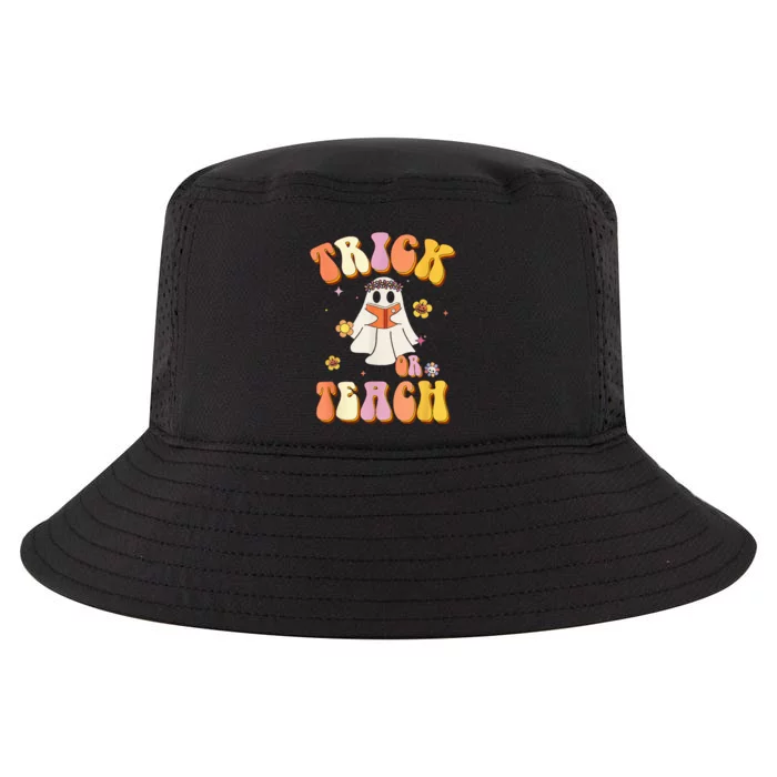 Retro Trick Or Teach Funny Halloween Design Cool Comfort Performance Bucket Hat