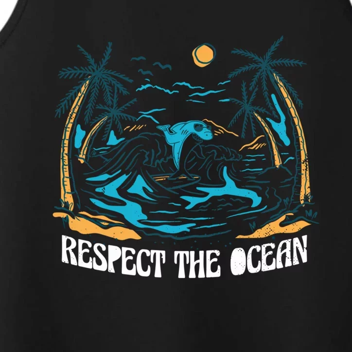 Respect The Ocean Gift Protect Gift Performance Tank