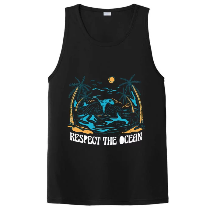 Respect The Ocean Gift Protect Gift Performance Tank