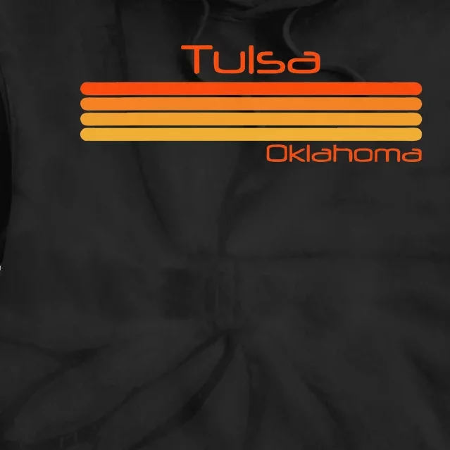 Retro Tulsa Oklahoma Tie Dye Hoodie