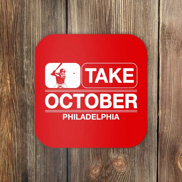 Retro Take October Philly_philadelphia Vintage Coaster