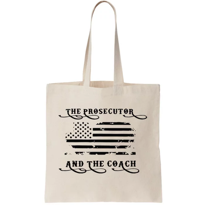 Retro The Prosecutor And The Coach Kamala Harris 2024 Tote Bag