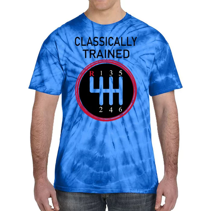 Racing Three Pedals Classically Trained Ual Transmission Gift Tie-Dye T-Shirt