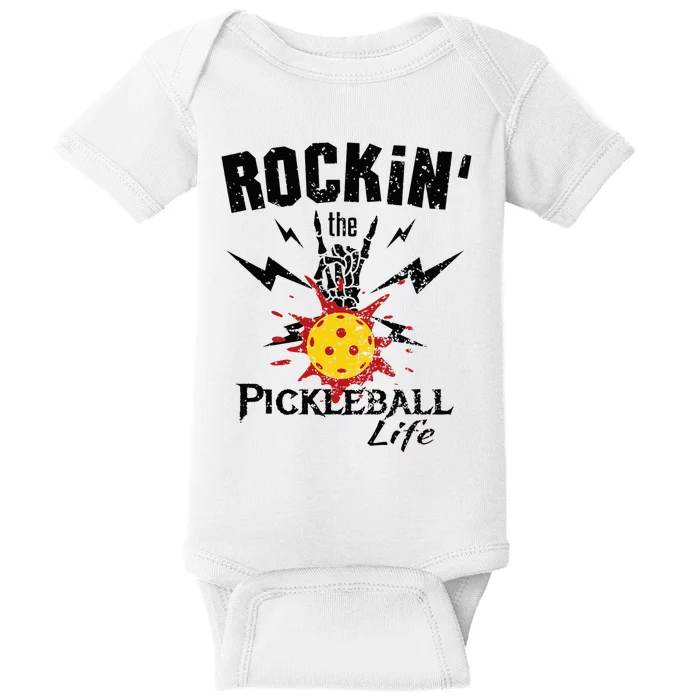 Rockin' the Pickleball Life Vintage Baby Bodysuit