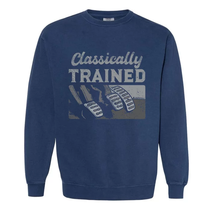 Racing Three Pedals Classically Trained Manual Transmission Garment-Dyed Sweatshirt