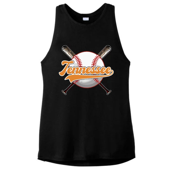 Retro Tennessies Pride Tennessies Strong Proud Of Tennessian Ladies Tri-Blend Wicking Tank