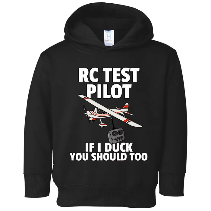 Rc Test Pilot Gift For Rc Plane Model Airplane Lover Toddler Hoodie