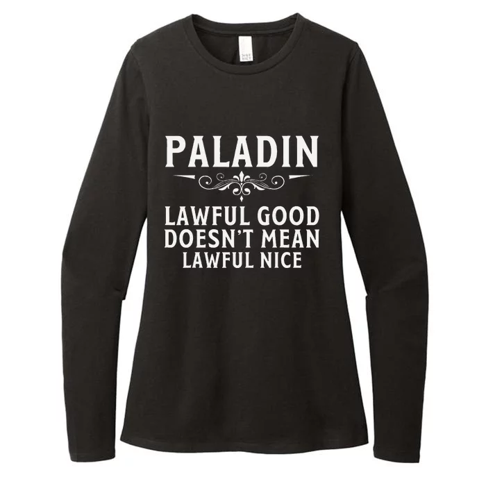 Roleplaying Tabletop Paladin Womens CVC Long Sleeve Shirt