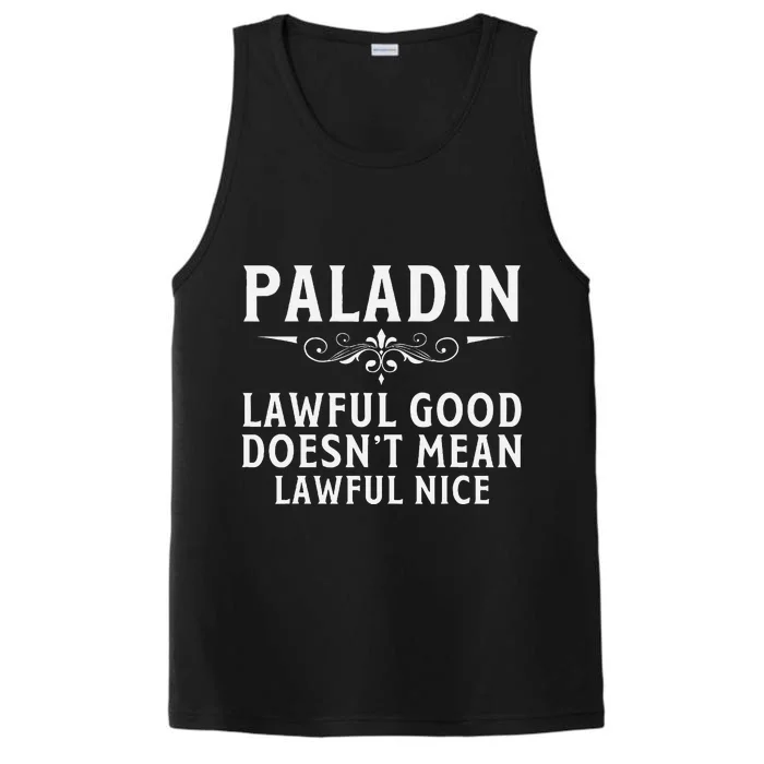 Roleplaying Tabletop Paladin Performance Tank