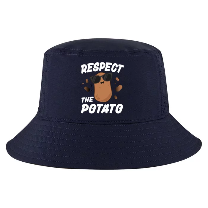 Respect The Potato Gift For Kids Boys Men Funny Vegetable Gift Cool Comfort Performance Bucket Hat