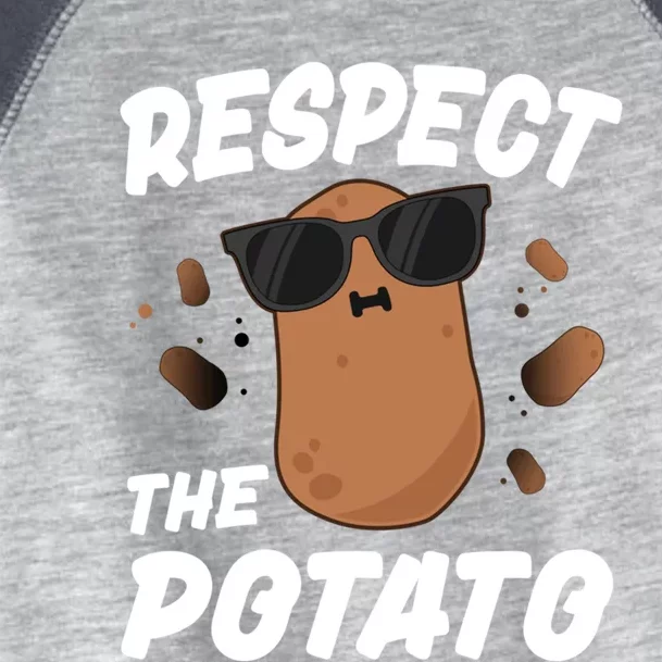 Respect The Potato Gift For Kids Boys Men Funny Vegetable Gift Toddler Fine Jersey T-Shirt