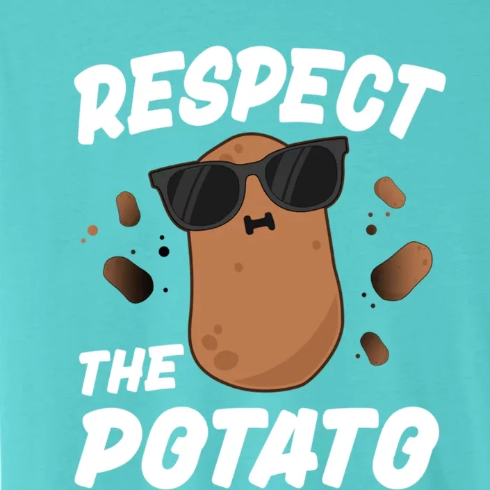 Respect The Potato Gift For Kids Boys Men Funny Vegetable Gift ChromaSoft Performance T-Shirt