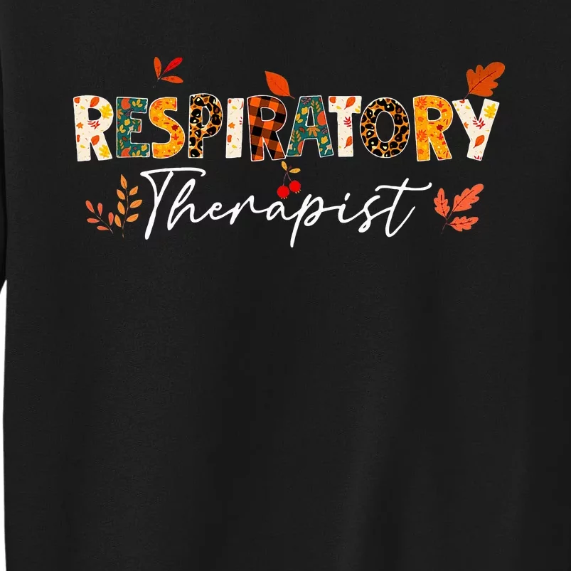 Respiratory Therapist Pumpkin Autumn Tree Fall Leaves Sweatshirt