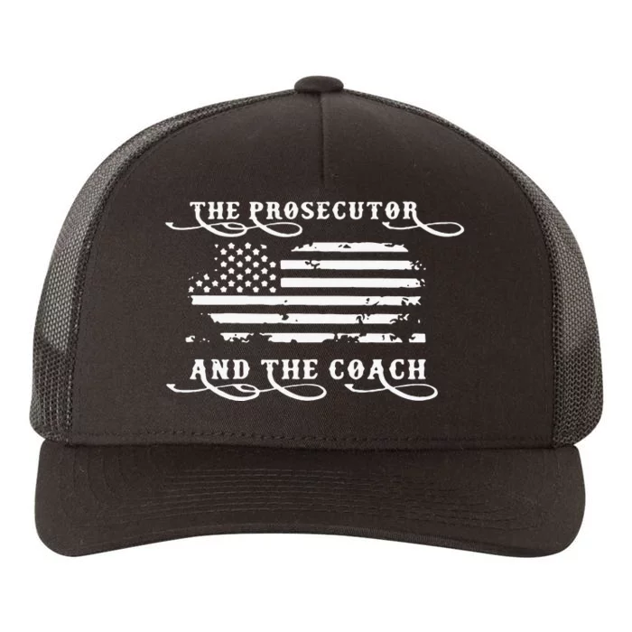 Retro The Prosecutor And The Coach Kamala Harris 2024 Yupoong Adult 5-Panel Trucker Hat