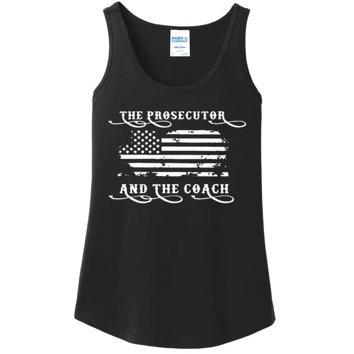 Retro The Prosecutor And The Coach Kamala Harris 2024 Ladies Essential Tank