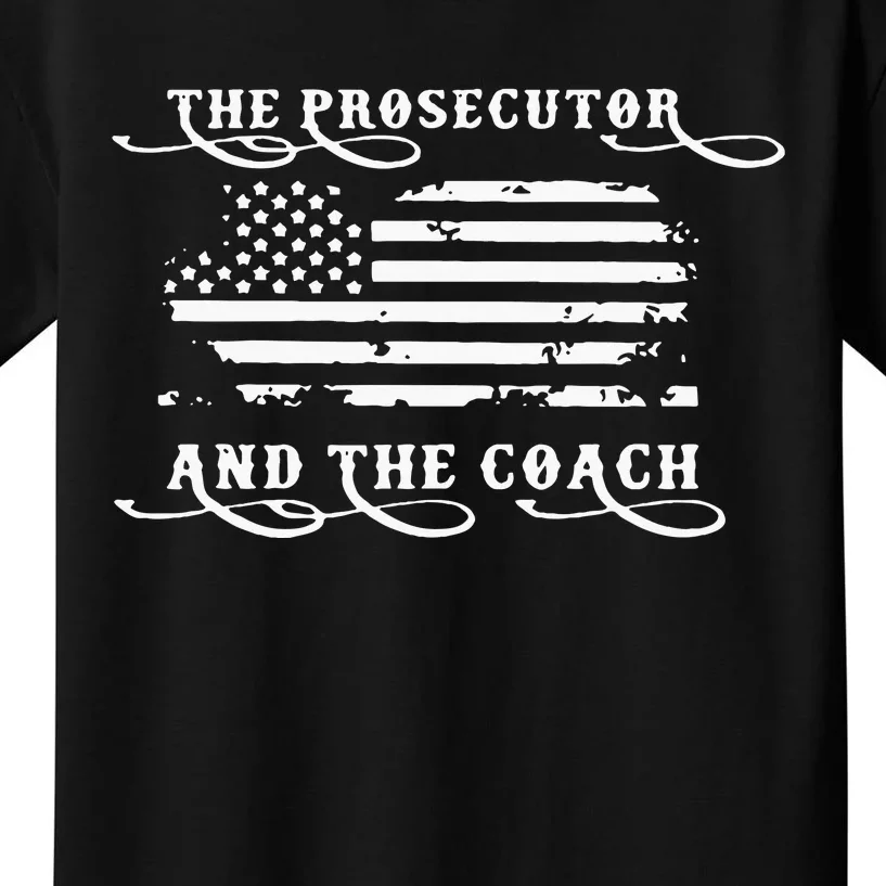 Retro The Prosecutor And The Coach Kamala Harris 2024 Kids T-Shirt