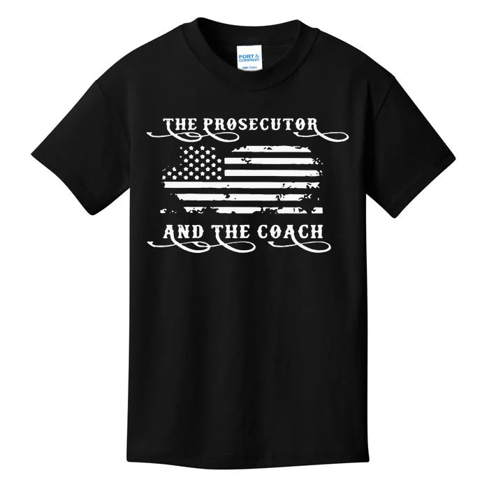 Retro The Prosecutor And The Coach Kamala Harris 2024 Kids T-Shirt