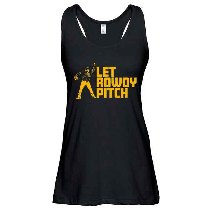 Rowdy Tellez Pittsburgh Let Rowdy Pitch Ladies Essential Flowy Tank