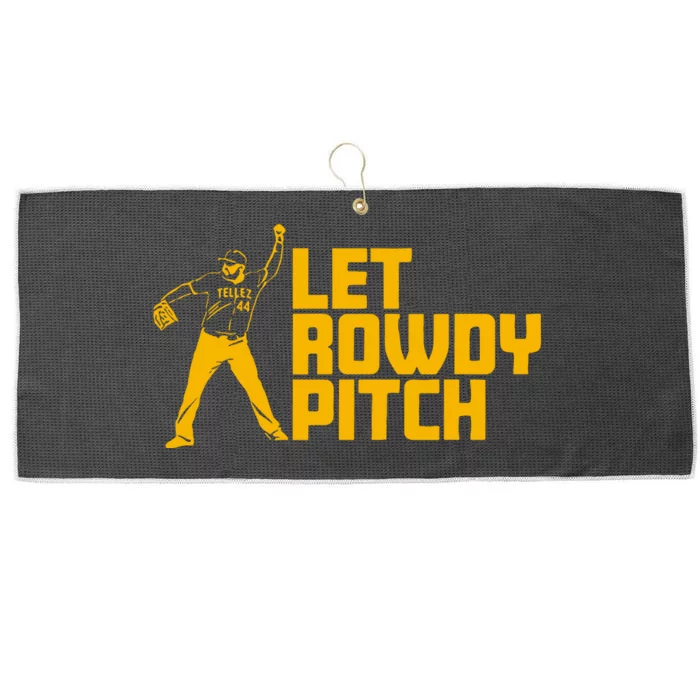 Rowdy Tellez Pittsburgh Let Rowdy Pitch Large Microfiber Waffle Golf Towel