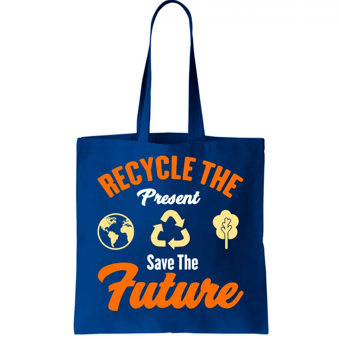 Recycle The Present Save The Future Climate Change Gift Tote Bag