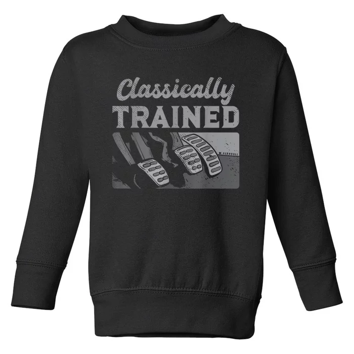 Racing Three Pedals Classically Trained Manual Transmission Toddler Sweatshirt