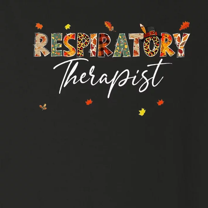 Respiratory Therapist Pumpkin Autumn Tree Fall Leaves Toddler Long Sleeve Shirt