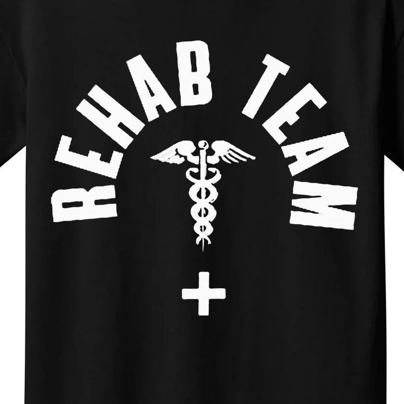 Rehab Team Pocket Outfit Physical Therapy Month Kids T-Shirt