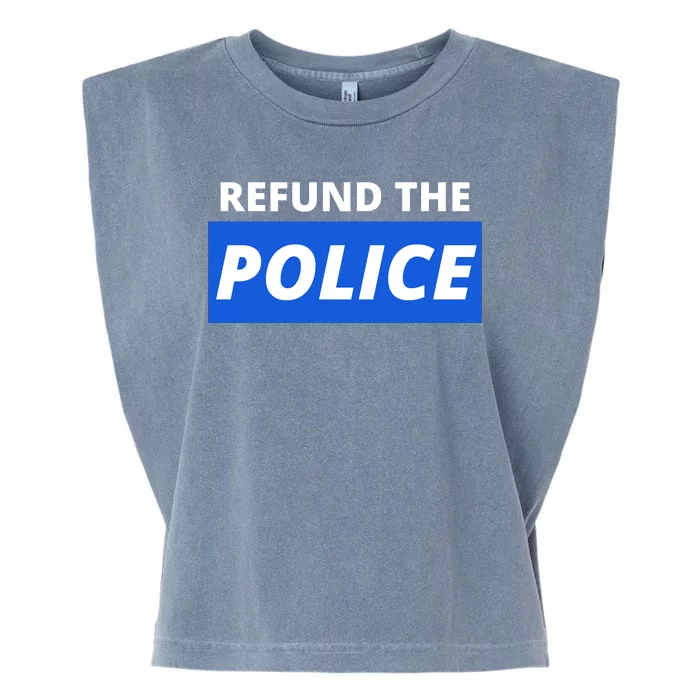 Refund The Police Garment-Dyed Women's Muscle Tee