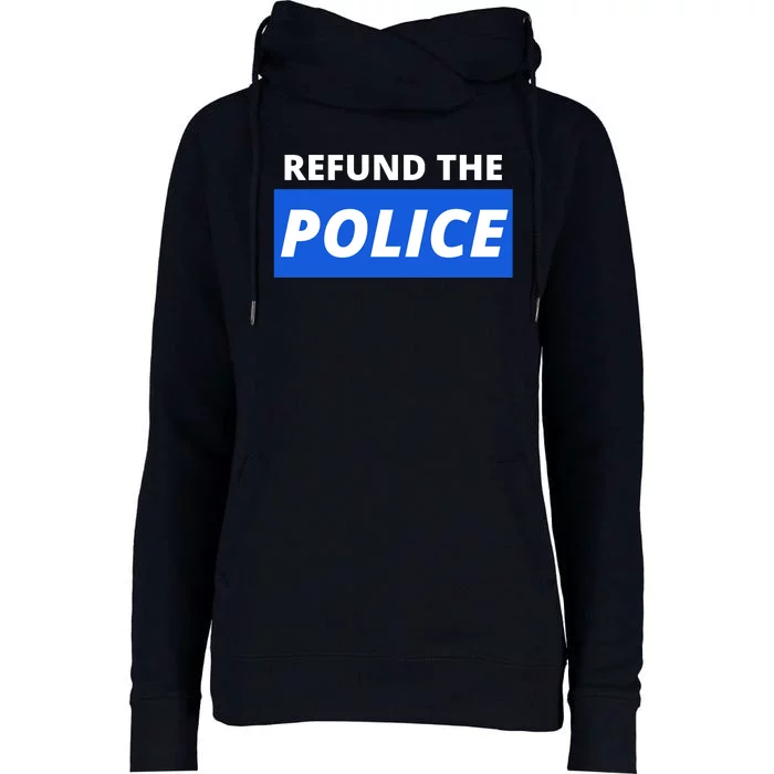 Refund The Police Womens Funnel Neck Pullover Hood