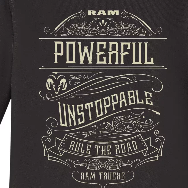 Ram Trucks Powerful Unstoppable Baby Long Sleeve Bodysuit