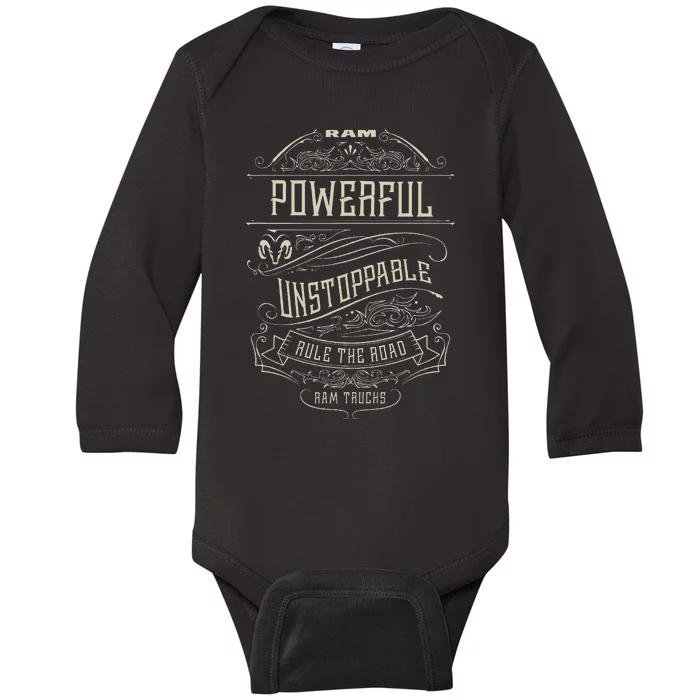 Ram Trucks Powerful Unstoppable Baby Long Sleeve Bodysuit