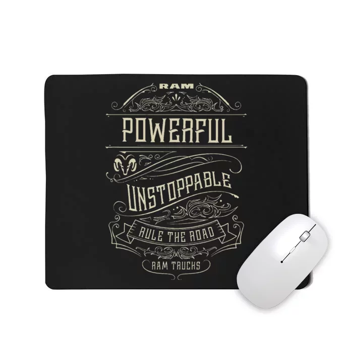 Ram Trucks Powerful Unstoppable Mousepad