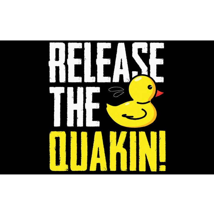 Release The Quackin! Graphic Rubber Duck Funny Bumper Sticker