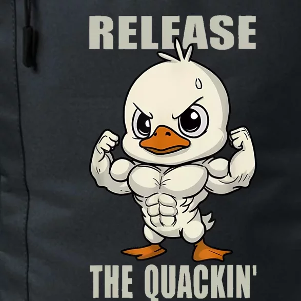 Release The Quackin Duck Gym Weightlifting Bodybuilder Daily Commute Backpack