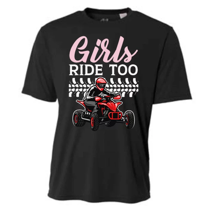 Ride Too Quad Princess Quad Bike Offroading ATV Cooling Performance Crew T-Shirt