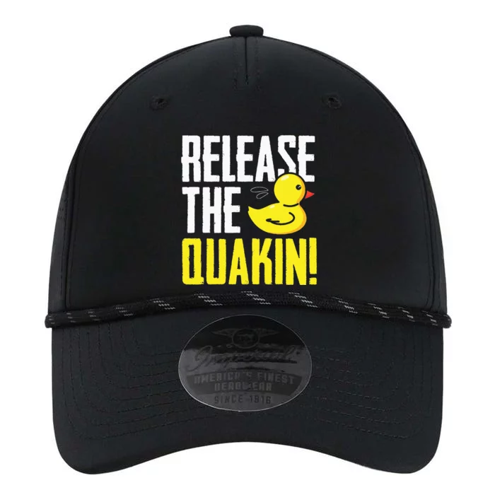 Release The Quackin! Graphic Rubber Duck Funny Performance The Dyno Cap