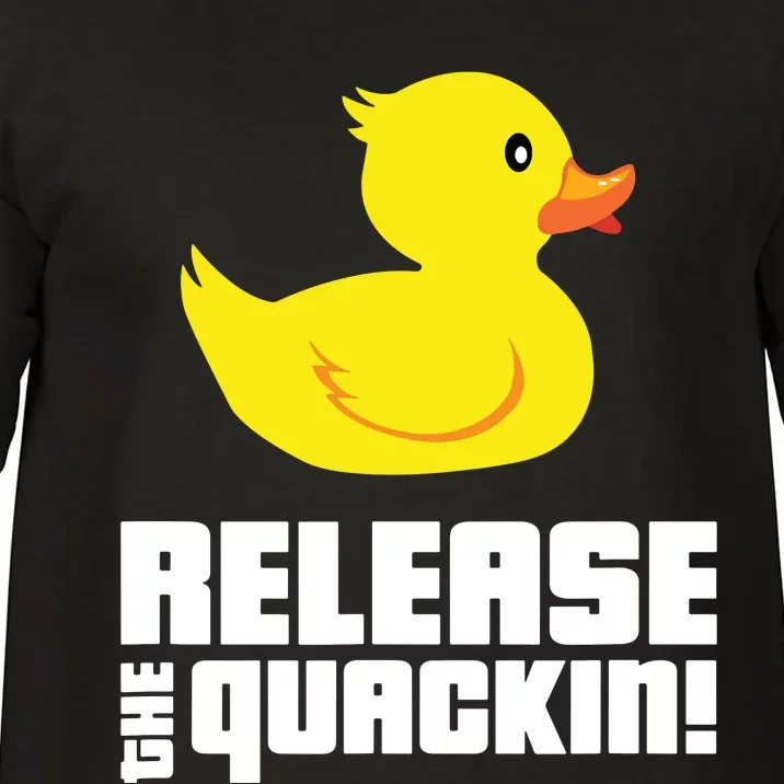 Release The Quackin! Funny Yellow Rubber Ducks Design Comfort Colors T-Shirt