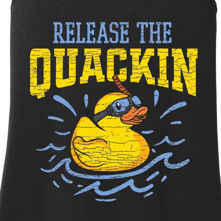 Release The Quackin Rubber Duck Ladies Essential Tank