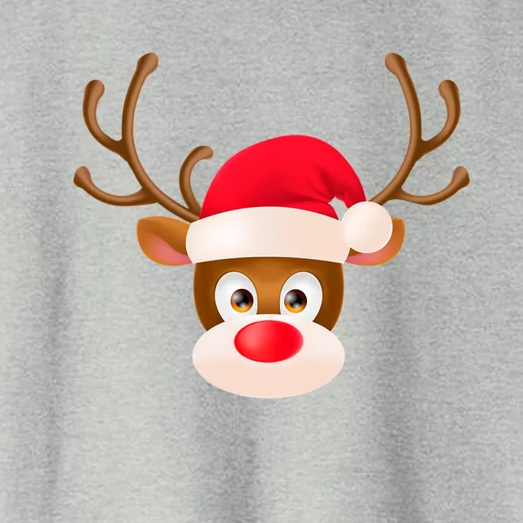 Rudolph The Red Nose Reindeer Christmas Pajama Great Gift Women's Crop Top Tee