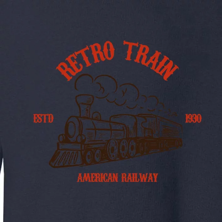 Retro Trains Toddler Sweatshirt