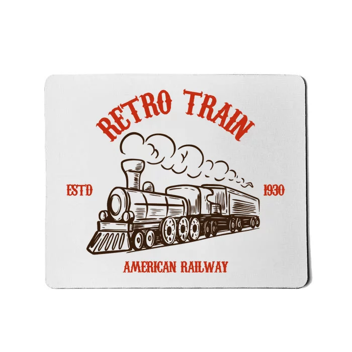 Retro Trains Mousepad