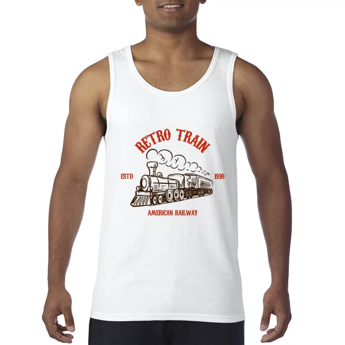 Retro Trains Tank Top