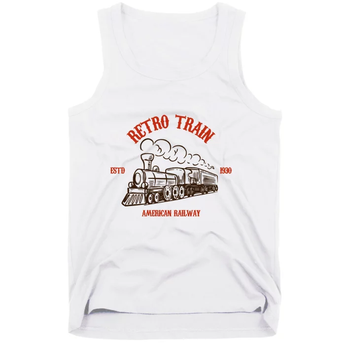 Retro Trains Tank Top