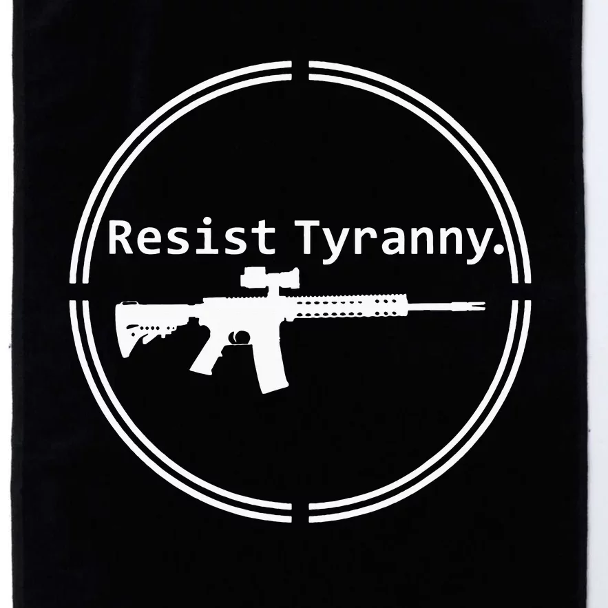 Resist Tyranny Rifle Libertarian Conservative Pro Gun 2A USA Platinum Collection Golf Towel