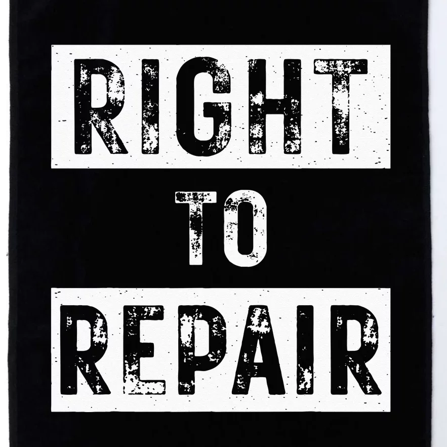 Right to Repair Platinum Collection Golf Towel