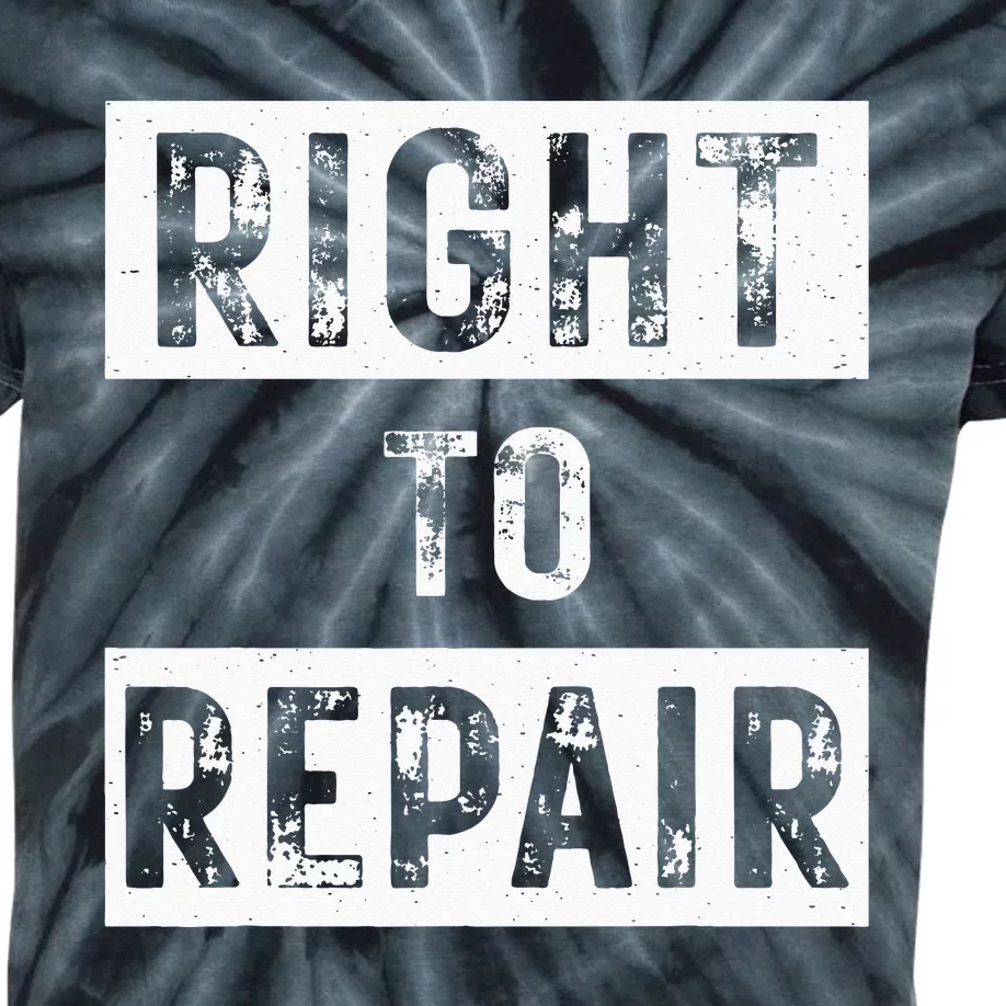 Right to Repair Kids Tie-Dye T-Shirt