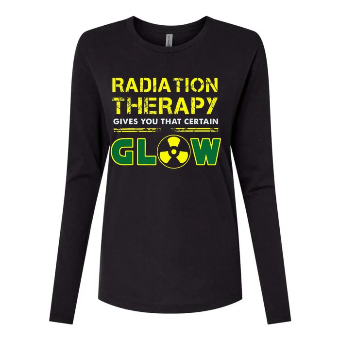 Radiation Therapy Radiation Therapist Funny Cancer Fighter Womens Cotton Relaxed Long Sleeve T-Shirt