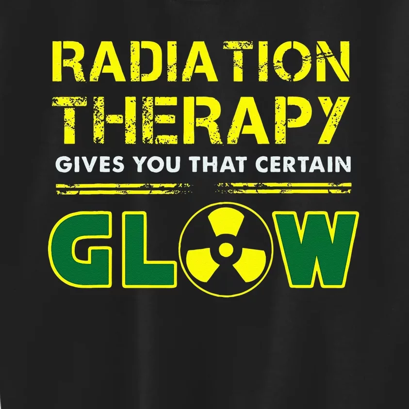 Radiation Therapy Radiation Therapist Funny Cancer Fighter Kids Sweatshirt